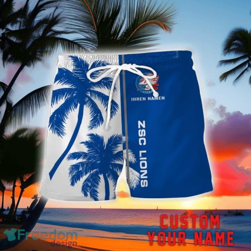 ZSC Lions Coconut Pattern Hawaiian Shirt And Shorts Personalized Name Unique Gift For Summer Product Photo 2