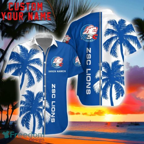 ZSC Lions Coconut Pattern Hawaiian Shirt And Shorts Personalized Name Unique Gift For Summer Product Photo 1