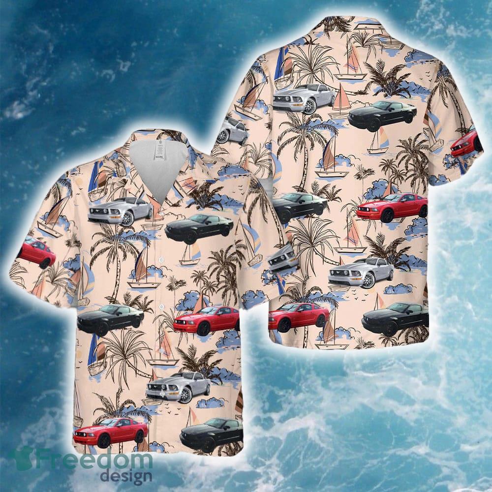 '05 '09 Ford Mustang Hawaiian Shirt image '05 '09 Ford Mustang Hawaiian Shirt