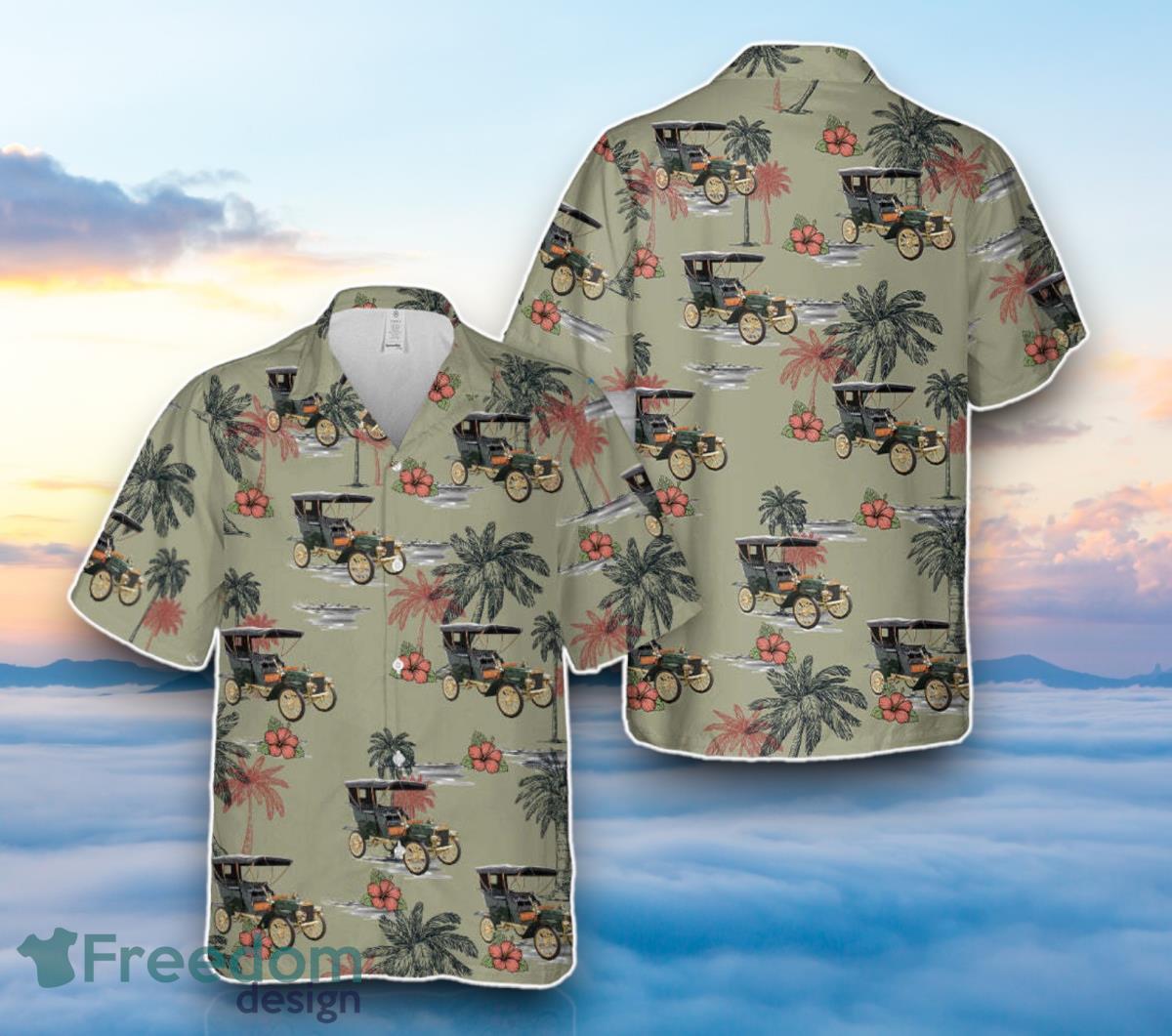 1905 Ford Model B Touring Car Hawaiian Shirt image 1905 Ford Model B Touring Car Hawaiian Shirt Product Photo 1