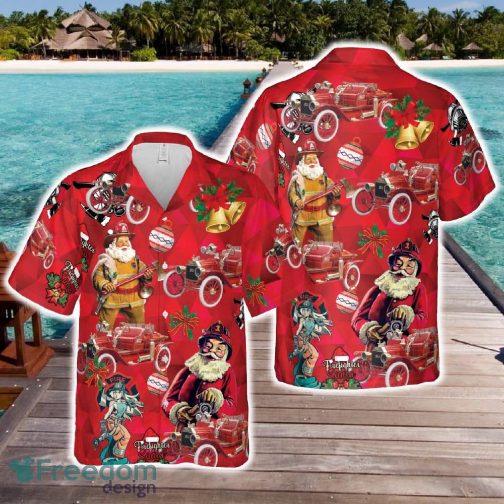 1910 Ford Model T Firetruck Christmas Hawaiian Shirt Gift For Holidays Beach image 1910 Ford Model T Firetruck Christmas Hawaiian Shirt Gift For Holidays Beach - 1910 Ford Model T Firetruck Christmas Hawaiian Shirt Gift For Holidays Beach