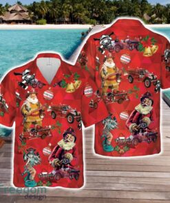 1921 American LaFrance Fire Engine Christmas Hawaiian Shirt Gift For Holidays Beach