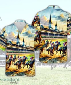 2024 Kentucky Derby Hawaiian Shirt, Derby Day Shirt, Horse Racing Button Down Shirt