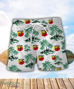 Abarth Green Coconut Pattern Combo 3D Hawaiian Shirt And Shorts Product Photo 2