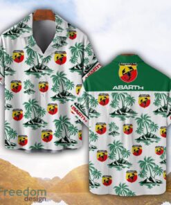 Abarth Green Coconut Pattern Combo 3D Hawaiian Shirt And Shorts Product Photo 1