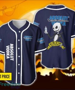 Absolut Vodka Jack Skellington Nightmare Baseball Jersey Shirt Halloween Gift For Drink Lovers
