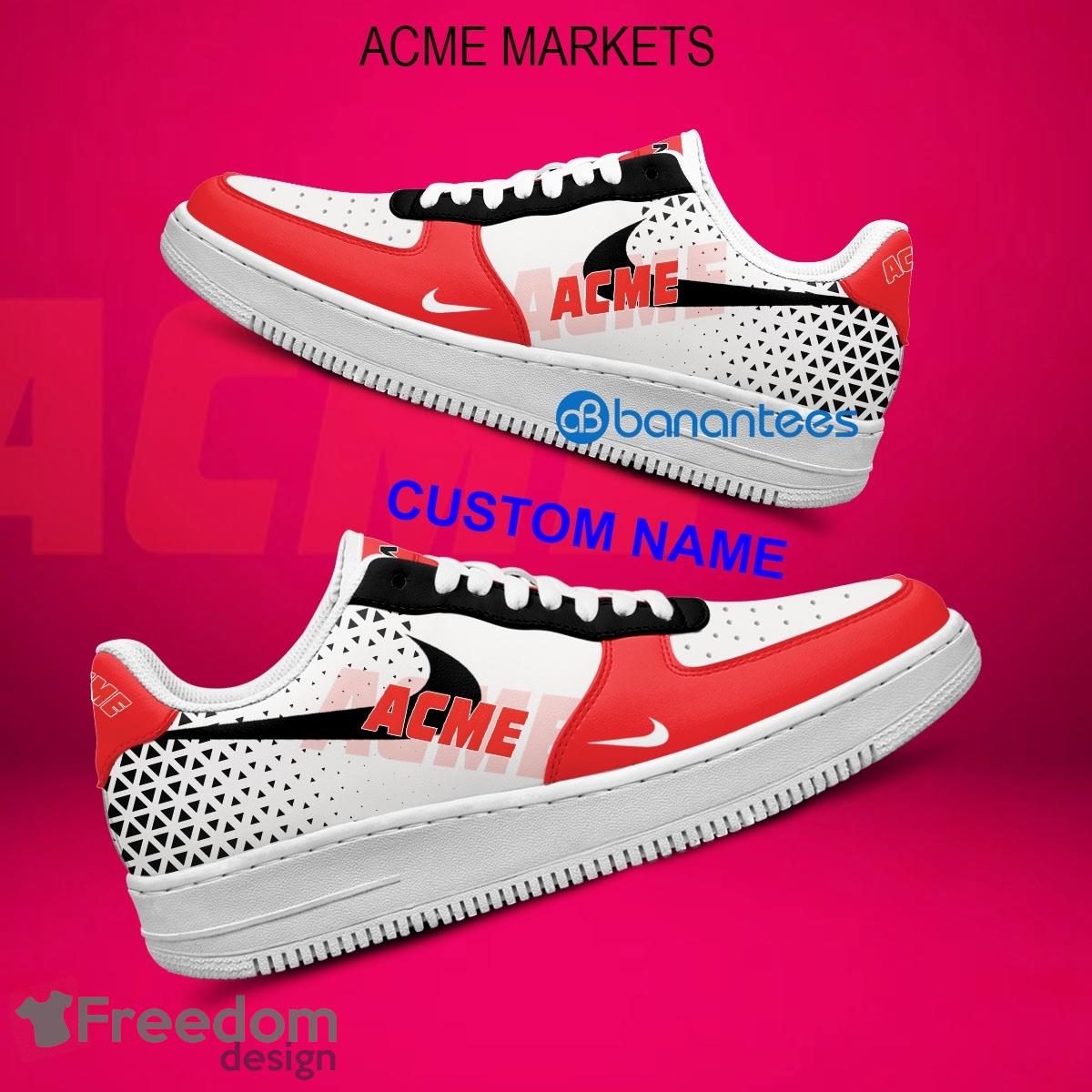 Acme Markets Air Force 1 Shoes Brand All Over Print AF1 Sneaker Custom Name image Acme Markets Air Force 1 Shoes Brand All Over Print AF1 Sneaker Custom Name - Acme Markets Air Force 1 Shoes Style 2