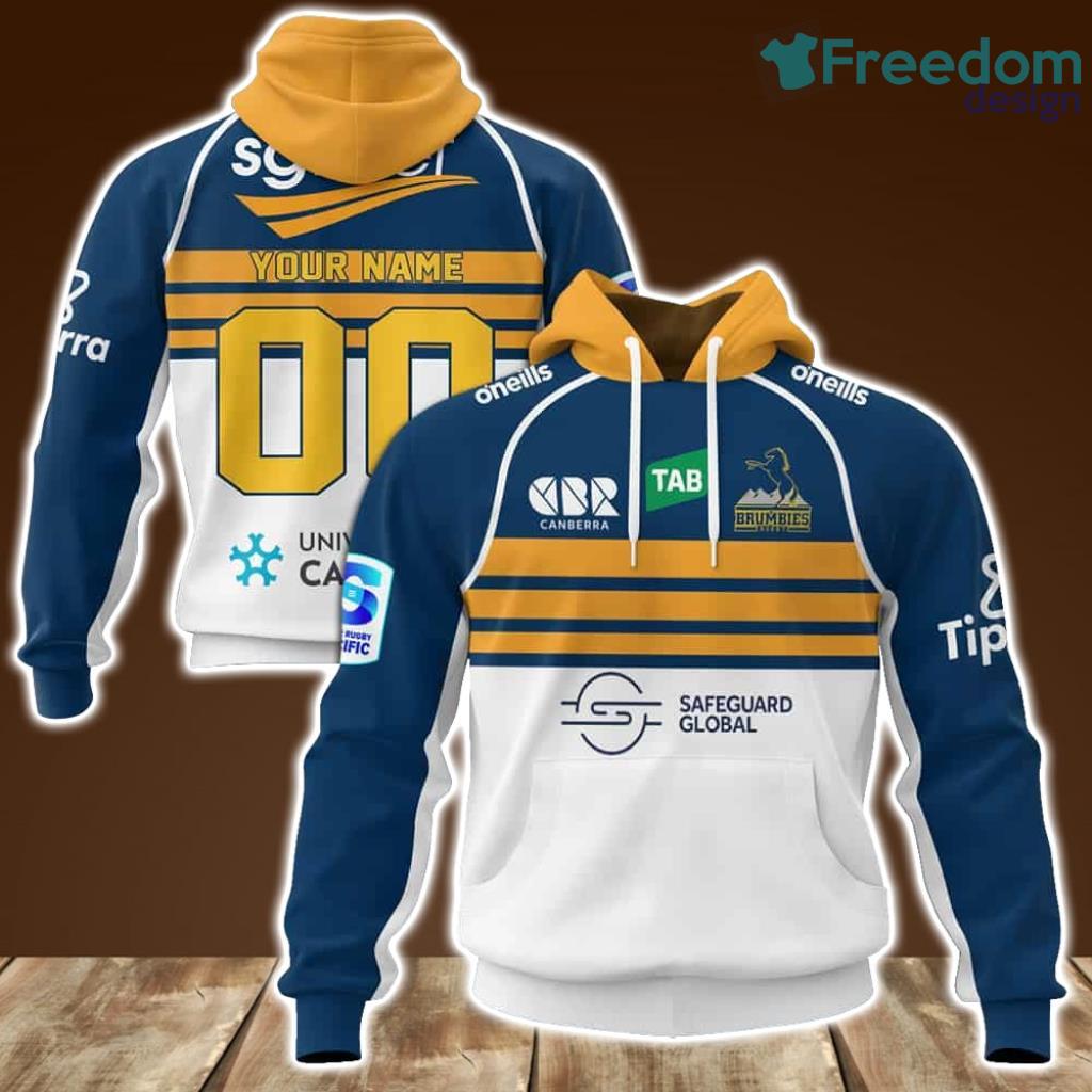ACT Brumbies Super Rugby Home Jerseys Personalized Hoodie 3D All Over Print New image ACT Brumbies Super Rugby Home Jerseys Personalized Hoodie 3D All Over Print New Product Photo 1