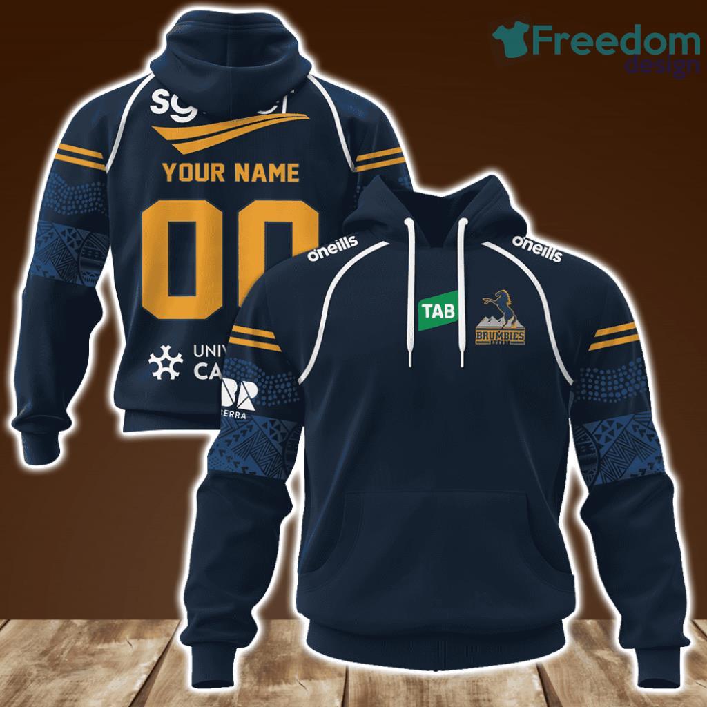 ACT Brumbies Super Rugby Training Jerseys Personalized Hoodie 3D All Over Print New image ACT Brumbies Super Rugby Training Jerseys Personalized Hoodie 3D All Over Print New Product Photo 1