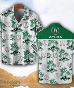 Acura Green Coconut Pattern Combo 3D Hawaiian Shirt And Shorts