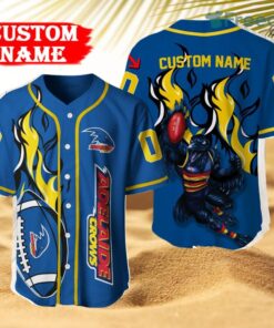 Adelaide Football Club 3D Mascot Personalized Baseball Jersey  Shirt New Fashion