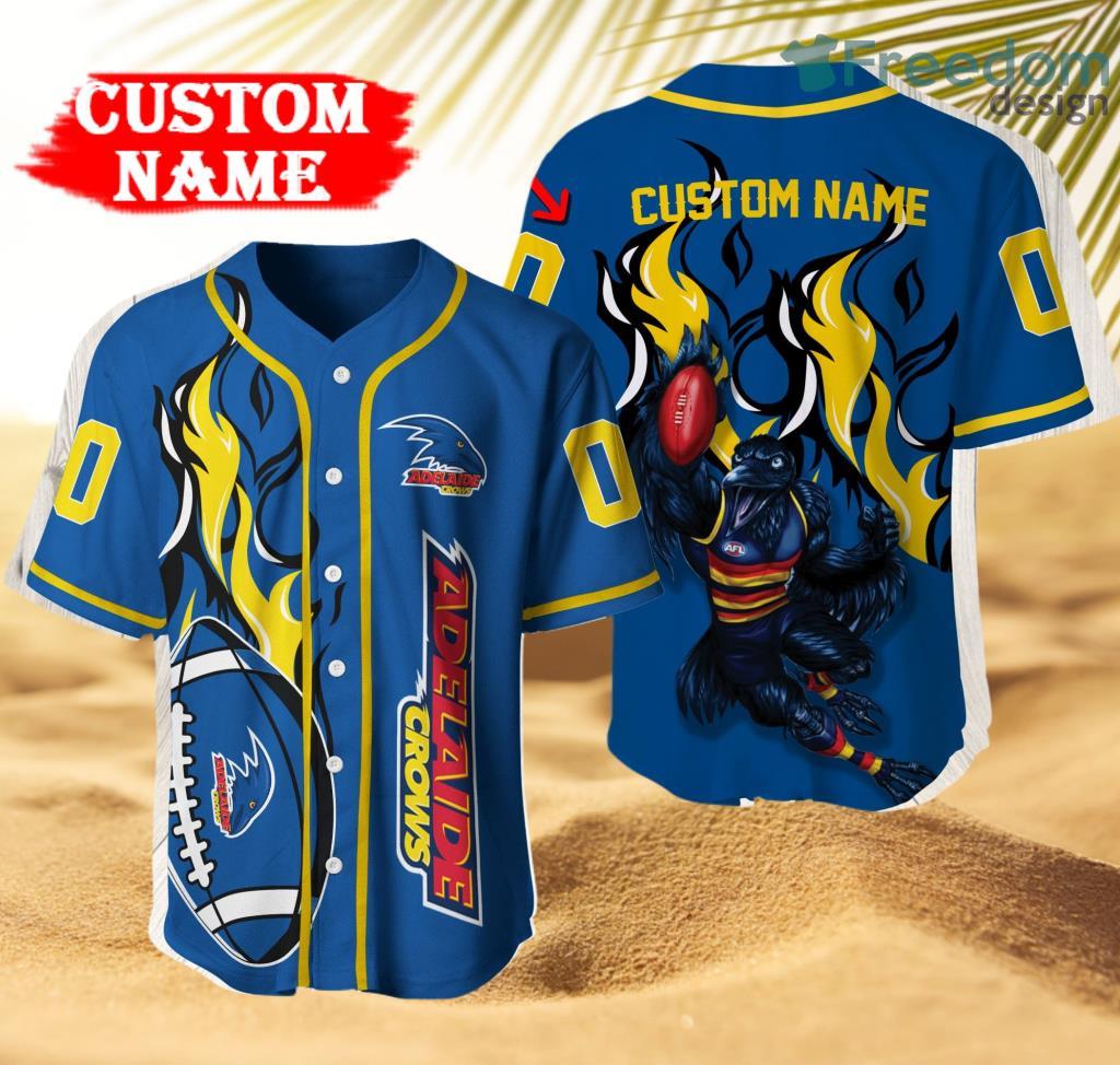 Adelaide Football Club 3D Mascot Personalized Baseball Jersey Shirt New Fashion image Adelaide Football Club 3D Mascot Personalized Baseball Jersey Shirt New Fashion Product Photo 1