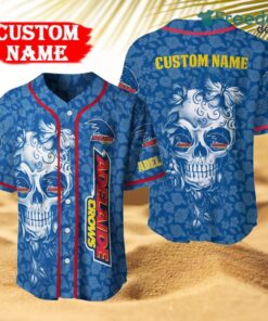 Adelaide Football Club Skull 3D Personalized Baseball Jersey Shirt  Shirt New Fashion