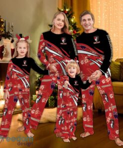 AFC Bournemouth Flower Pattern Pajamas Set Gift Family