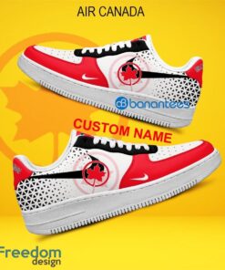 Air Canada Air Force 1 Shoes Brand All Over Print AF1 Sneaker Custom Name - Air Canada Air Force 1 Shoes Style 2