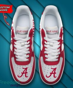 Alabama Crimson Tide NCAA AF1 Personalized Name Sneakers Air Force Shoes For Fans Product Photo 4