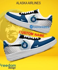Alaska Airlines Air Force 1 Shoes Brand For Fans Gift AF1 Sneaker Custom Name - Alaska Airlines Air Force 1 Shoes Style 2