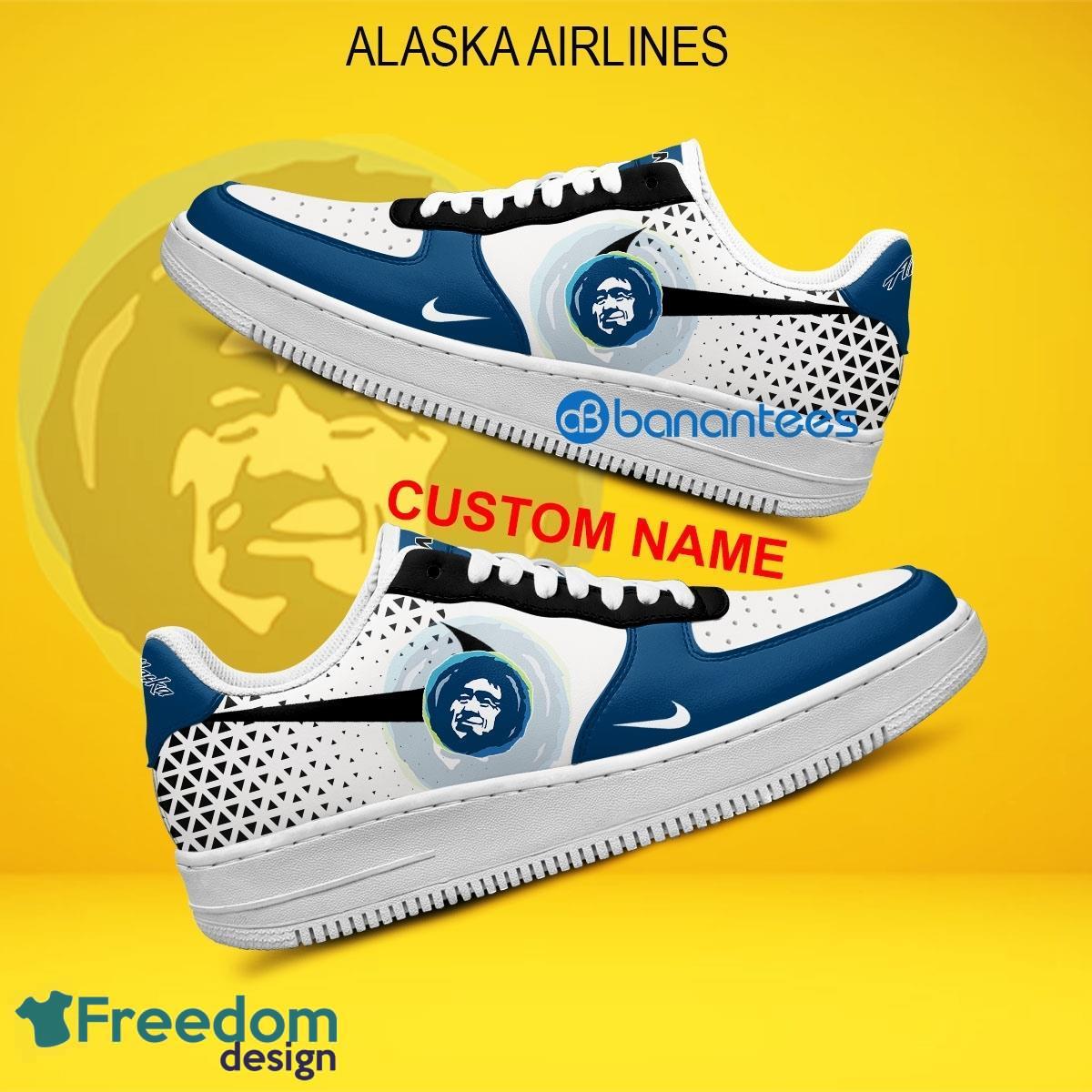 Alaska Airlines Air Force 1 Shoes Brand For Fans Gift AF1 Sneaker Custom Name image Alaska Airlines Air Force 1 Shoes Brand For Fans Gift AF1 Sneaker Custom Name - Alaska Airlines Air Force 1 Shoes Style 2