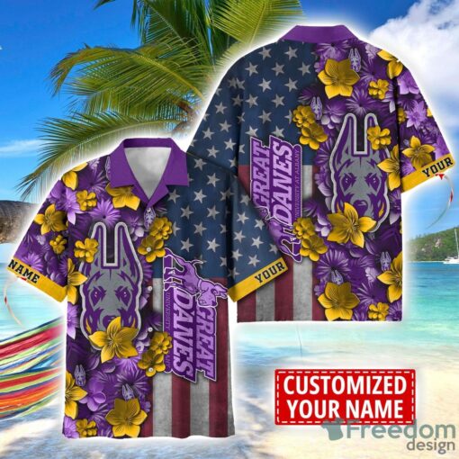 Albany Great Danes Custom name USA Flag 4th July Independence Day Hawaiian Shirt Product Photo 1