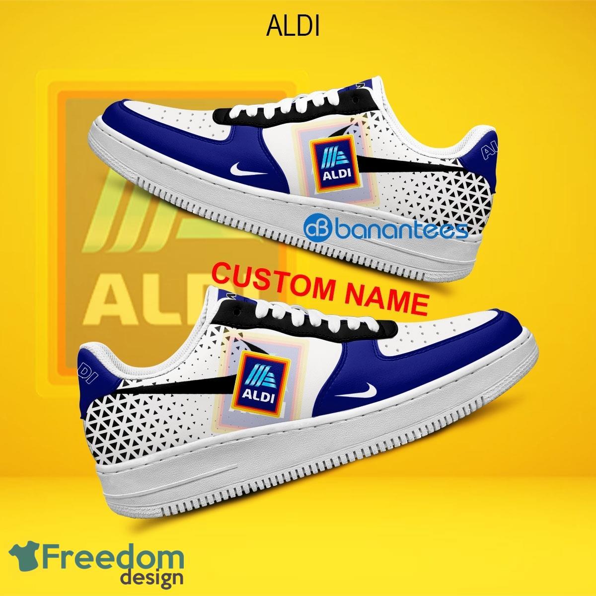 Aldi Air Force 1 Shoes Brand For Men Women AF1 Sneaker Custom Name image Aldi Air Force 1 Shoes Brand For Men Women AF1 Sneaker Custom Name - Aldi Air Force 1 Shoes Style 2