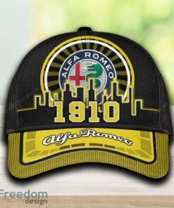 Alfa Romeo Car Cap And Hat Yellow Black For Fans Full Print Gift Mens
