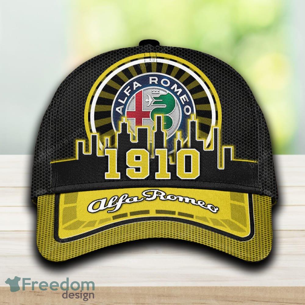 Alfa Romeo Car Cap And Hat Yellow Black For Fans Full Print Gift Mens image Alfa Romeo Car Cap And Hat Yellow Black For Fans Full Print Gift Mens - Alfa Romeo Car Cap And Hat Yellow Black For Fans Full Print Gift Mens