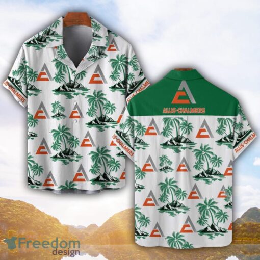 Allis Chalmers Green Coconut Pattern Combo 3D Hawaiian Shirt And Shorts Product Photo 1