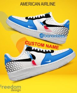 American Airline Air Force 1 Shoes Brand For Fans Sneakers Gift AF1 Sneaker Custom Name - American Airline Air Force 1 Shoes Style 2