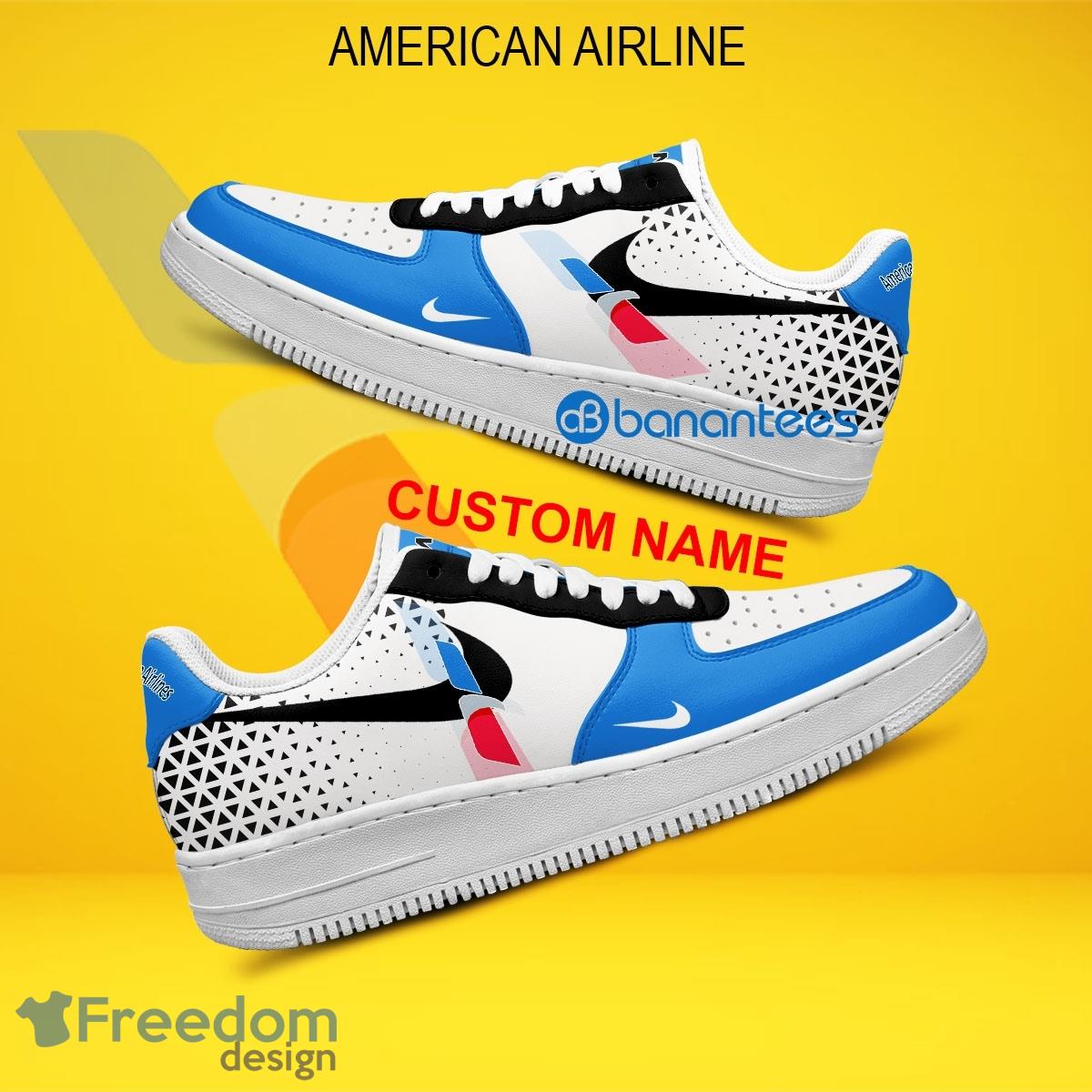 American Airline Air Force 1 Shoes Brand For Fans Sneakers Gift AF1 Sneaker Custom Name image American Airline Air Force 1 Shoes Brand For Fans Sneakers Gift AF1 Sneaker Custom Name - American Airline Air Force 1 Shoes Style 2