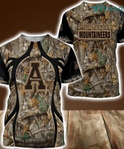 Appalachian State Mountaineers Camo Hunting 3D Shirt All Over Print Perfect Gift