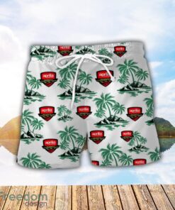 Aprilia Green Coconut Pattern Combo 3D Hawaiian Shirt And Shorts Product Photo 2