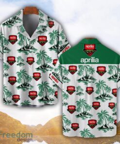 Aprilia Green Coconut Pattern Combo 3D Hawaiian Shirt And Shorts