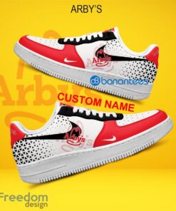 Arby's Air Force 1 Shoes Brand Gift Sneakers Fans AF1 Sneaker Custom Name - Arby's Air Force 1 Shoes Style 2