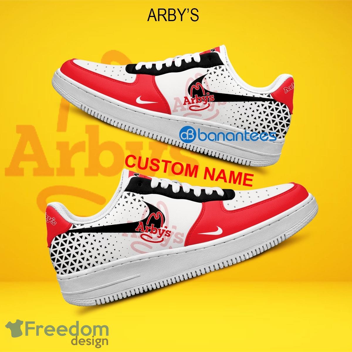 Arby's Air Force 1 Shoes Brand Gift Sneakers Fans AF1 Sneaker Custom Name image Arby's Air Force 1 Shoes Brand Gift Sneakers Fans AF1 Sneaker Custom Name