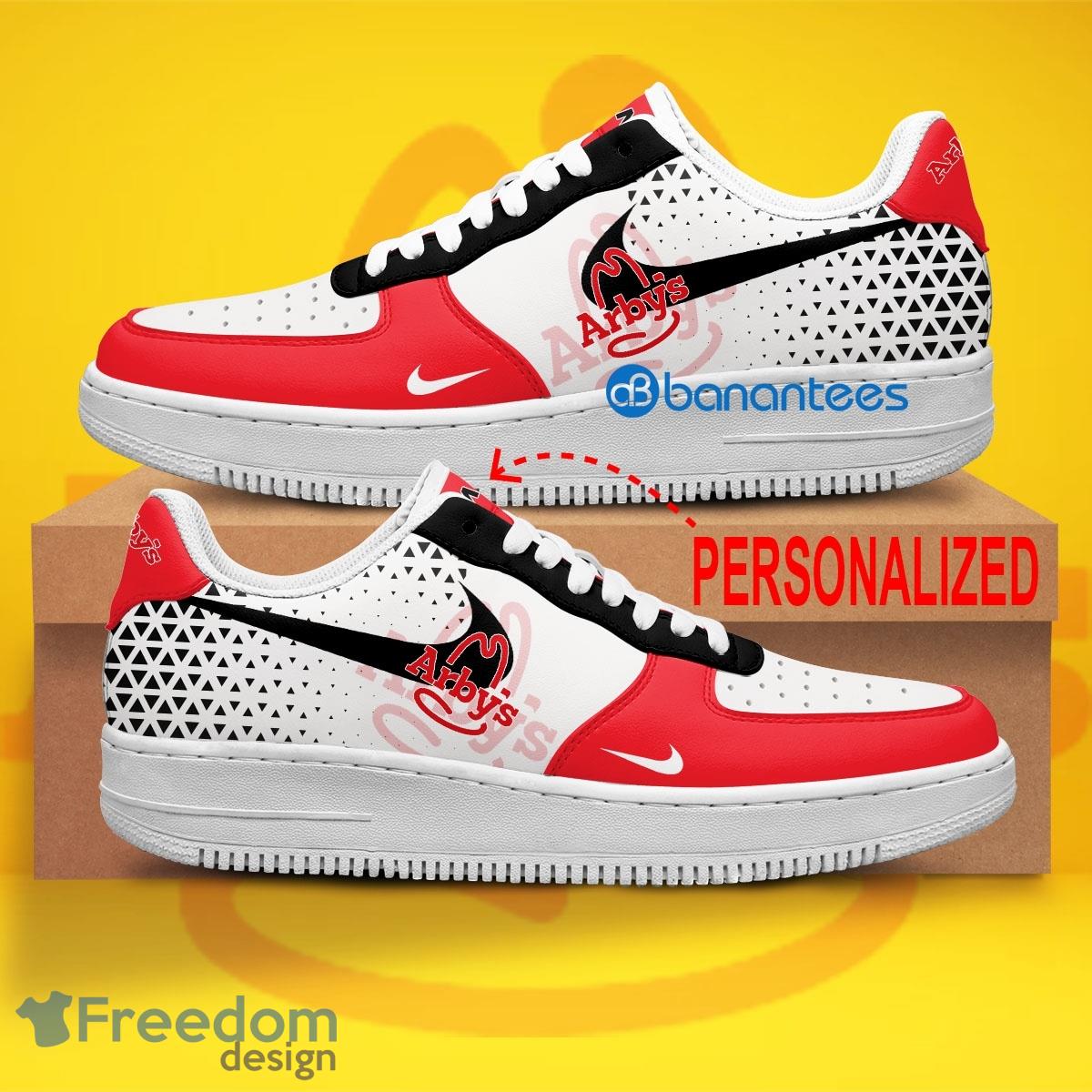 Arby's Air Force 1 Shoes Brand Gift Sneakers Fans AF1 Sneaker Custom Name image Arby's Air Force 1 Shoes Brand Gift Sneakers Fans AF1 Sneaker Custom Name