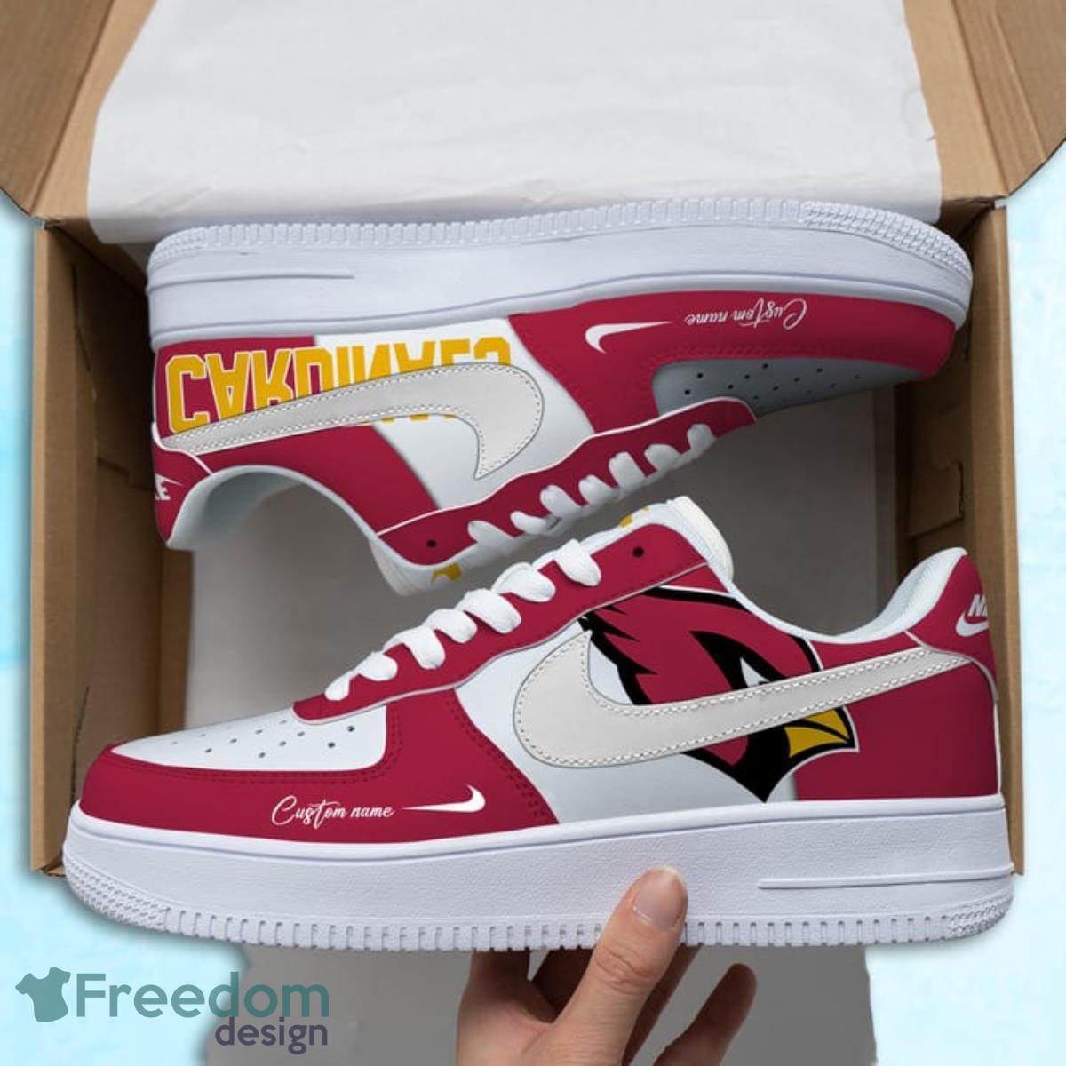 Arizona Cardinals Air Force Shoes Custom Name Gift For Fans Sneaker image Arizona Cardinals Air Force Shoes Custom Name Gift For Fans Sneaker Product Photo 2