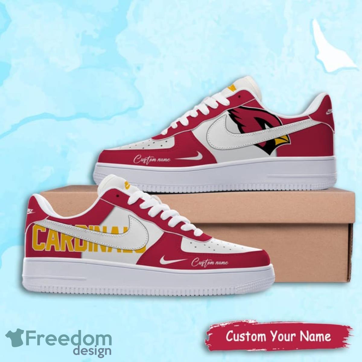 Arizona Cardinals Air Force Shoes Custom Name Gift For Fans Sneaker image Arizona Cardinals Air Force Shoes Custom Name Gift For Fans Sneaker Product Photo 1