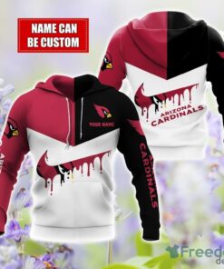 Arizona Cardinals Personalized Name 3D Hoodie All Over Printed Product Photo 1