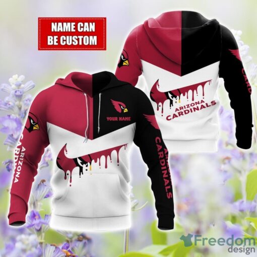 Arizona Cardinals Personalized Name 3D Hoodie All Over Printed Product Photo 1