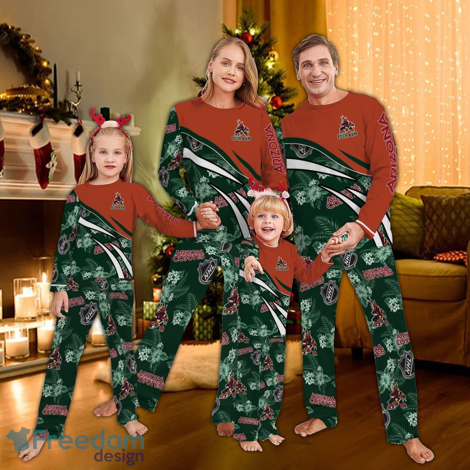 Arizona Coyotes Logo Pattern Pajamas Set Gift For Family image Arizona Coyotes Logo Pattern Pajamas Set Gift For Family - Arizona Coyotes Logo Pattern Pajamas Set Gift For Family