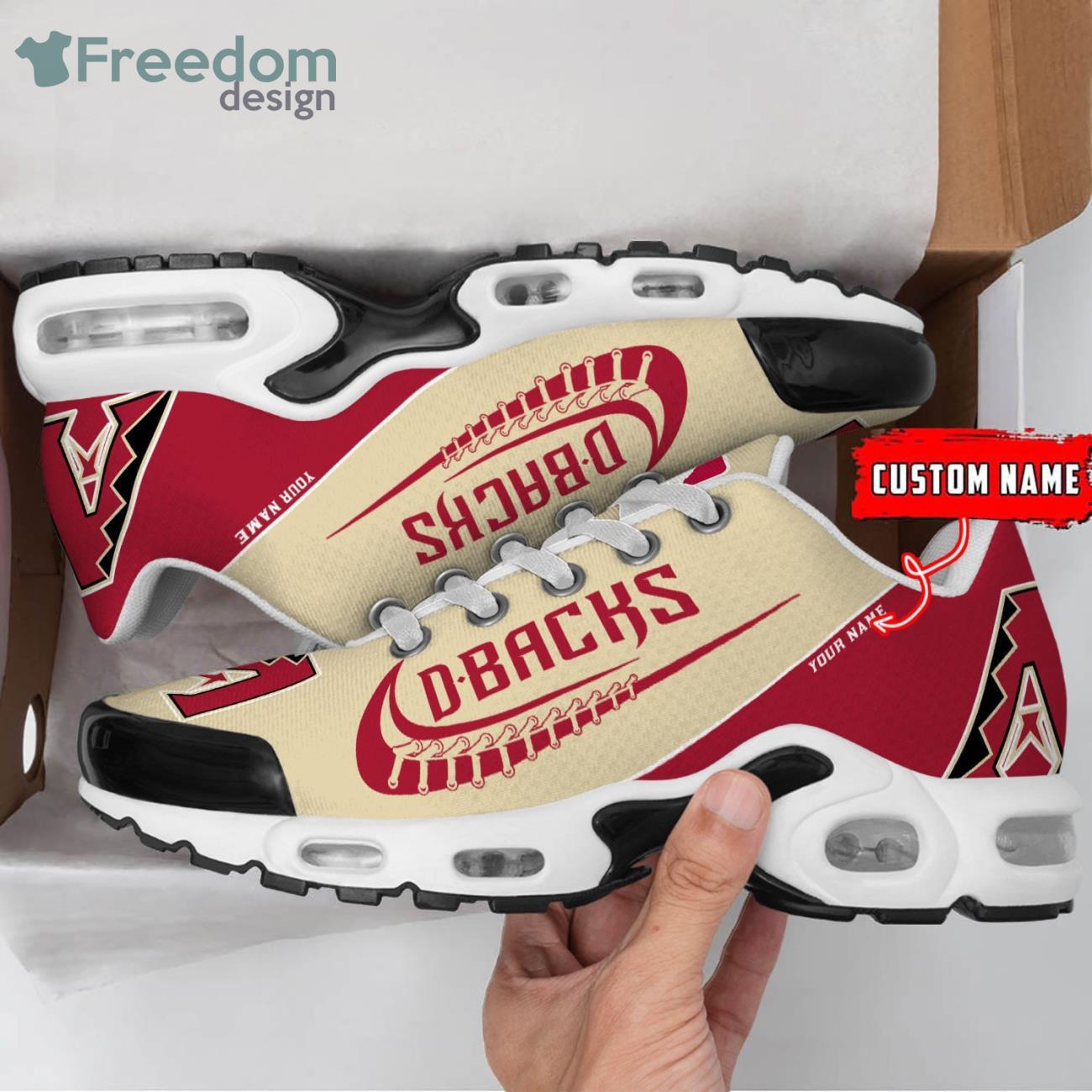 Arizona Diamondbacks MLB Custom Name Air Cushion Sports Shoes Men Women Sneakers image Arizona Diamondbacks MLB Custom Name Air Cushion Sports Shoes Men Women Sneakers Product Photo 2
