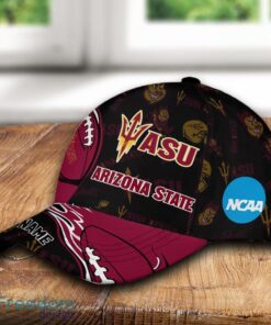 Arizona State Sun Devils 3D Cap And Hat Summer Beach For Fans All Over Print Custom Name - Arizona State Sun Devils Hat And Cap Full Print_3