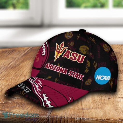 Arizona State Sun Devils 3D Cap And Hat Summer Beach For Fans All Over Print Custom Name - Arizona State Sun Devils Hat And Cap Full Print_3