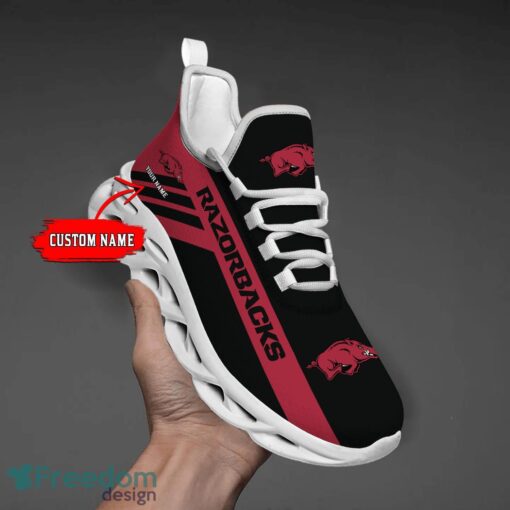 Arkansas Razorbacks Custom Name Personalize Max Soul Shoes Sport Sneakers Sport Gift Ideas Product Photo 1