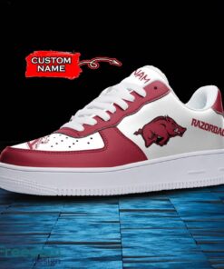 Arkansas Razorbacks NCAA AF1 Personalized Name Sneakers Air Force Shoes For Fans Product Photo 2