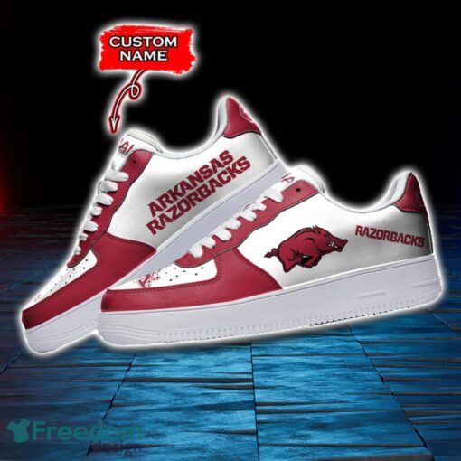 Arkansas Razorbacks NCAA AF1 Personalized Name Sneakers Air Force Shoes For Fans Product Photo 3