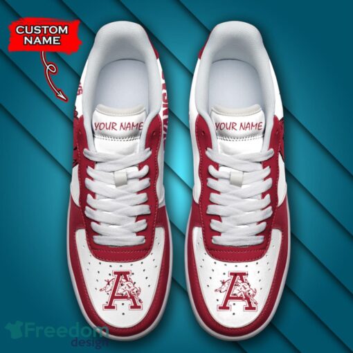 Arkansas Razorbacks NCAA AF1 Personalized Name Sneakers Air Force Shoes For Fans Product Photo 4