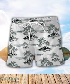 Aston Martin Green Coconut Pattern Combo 3D Hawaiian Shirt And Shorts Product Photo 2