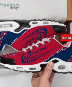 Atlanta Braves MLB Custom Name Air Cushion Sports Shoes Men Women Sneakers Product Photo 2