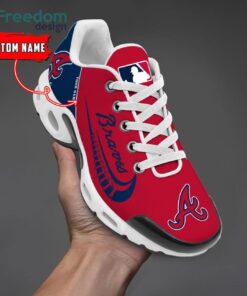 Atlanta Braves MLB Custom Name Air Cushion Sports Shoes Men Women Sneakers